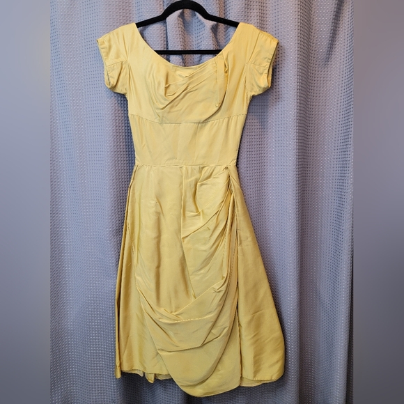 Vintage Dresses & Skirts - Vintage Taffeta 1950's Party Dress Size XS / S